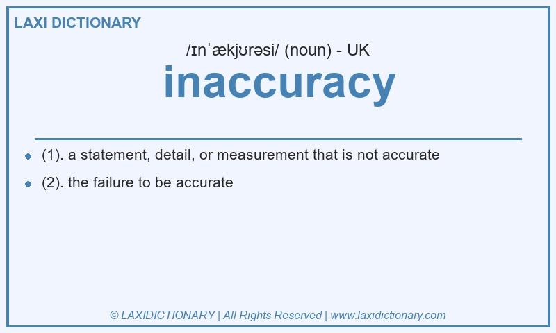 Definition inaccuracy in British English