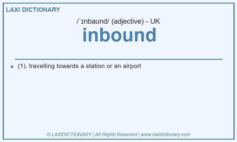 Definition inbound in British English