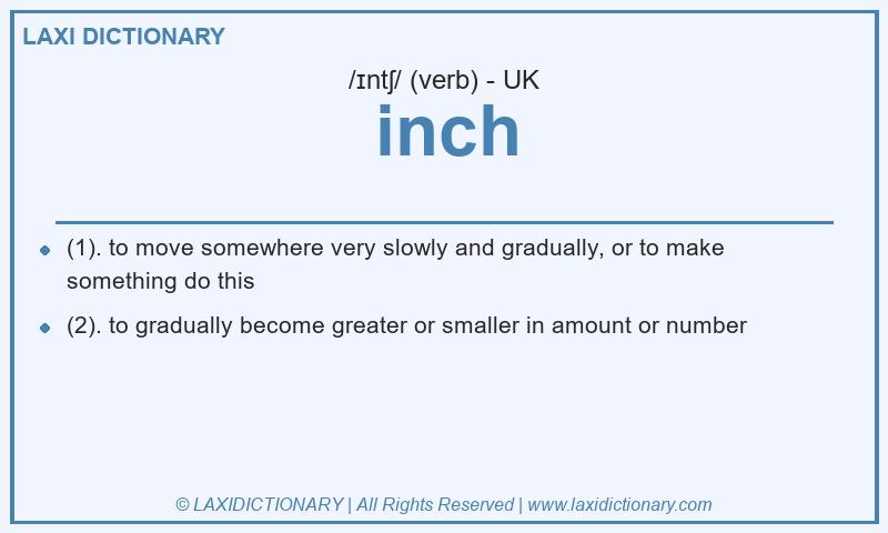 Definition inch in British English