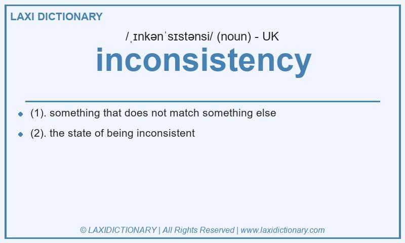 Definition inconsistency in British English