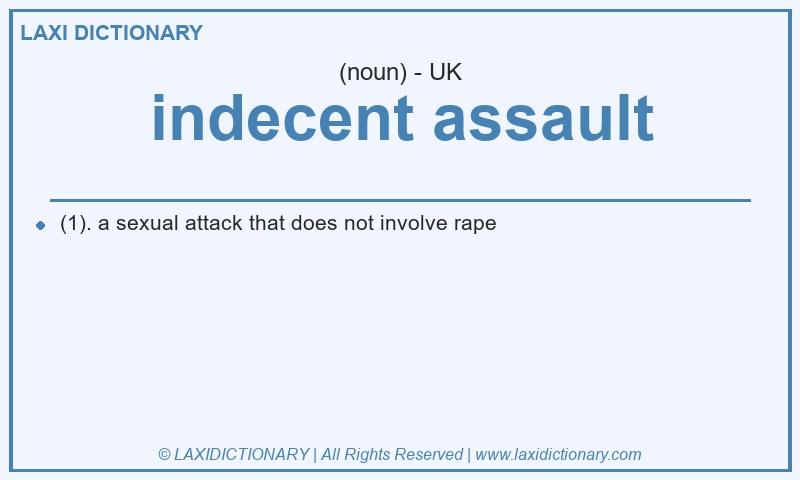Definition indecent assault in British English