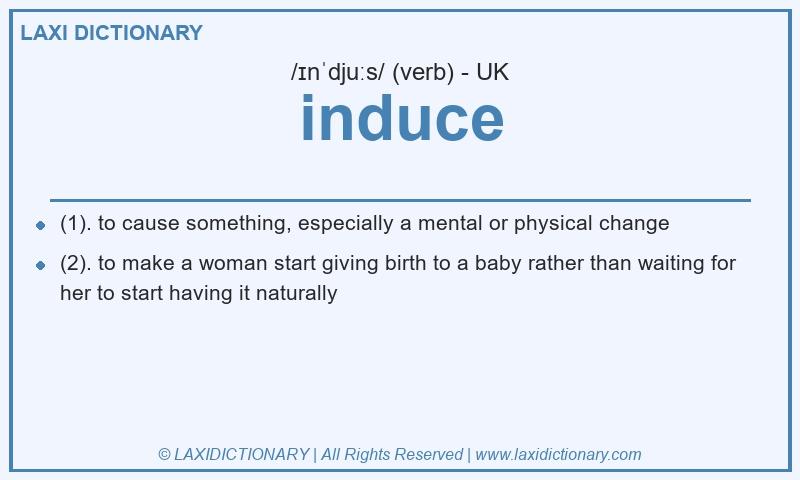 Definition induce in British English