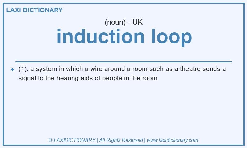 Definition induction loop in British English