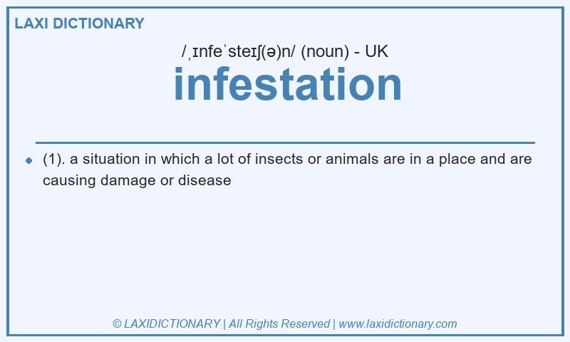 Definition infestation in British English