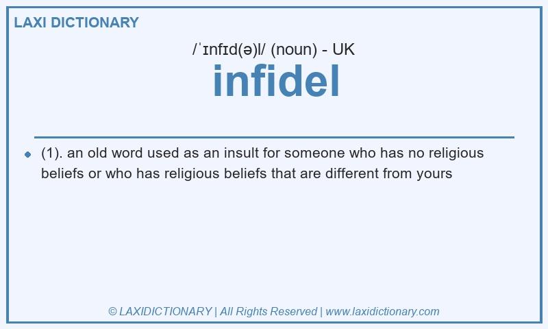 Definition infidel in British English