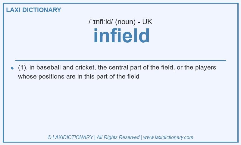 Definition infield in British English