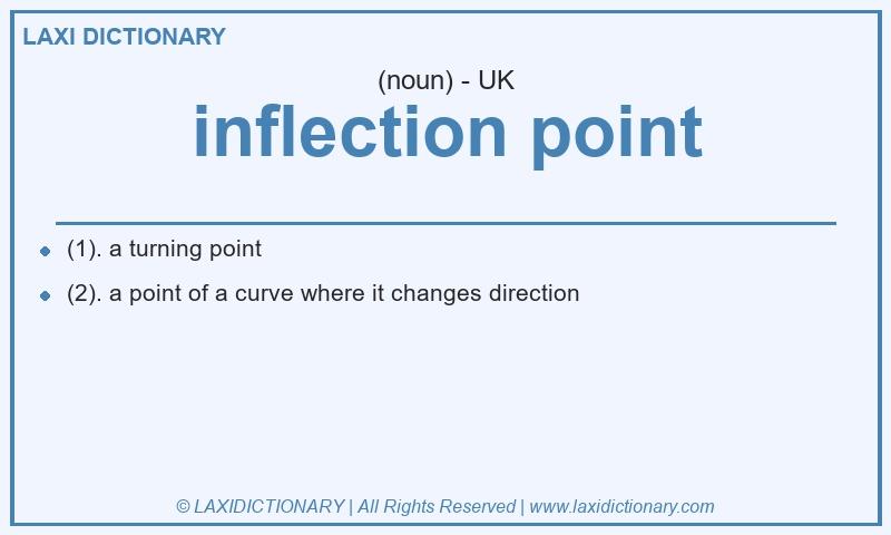 Definition inflection point in British English