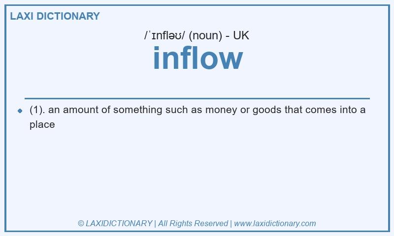 Definition inflow in British English