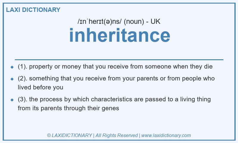 Definition inheritance in British English