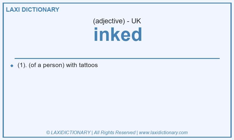 Definition inked in British English