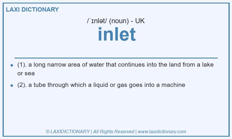 Definition inlet in British English