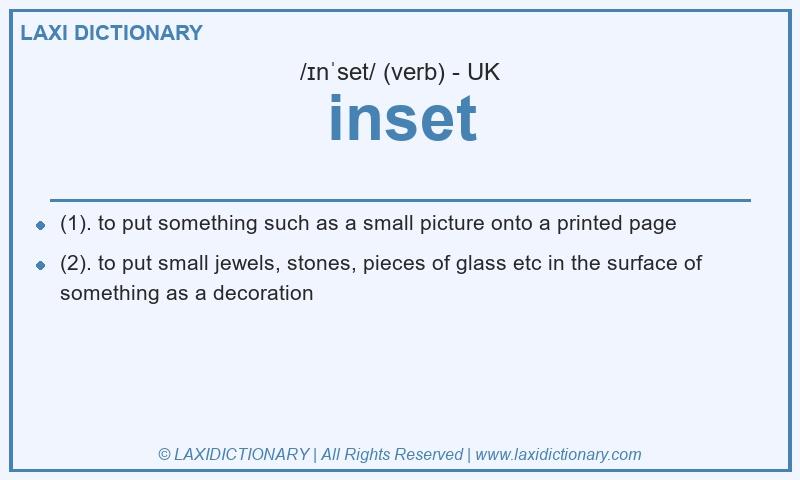 Definition inset in British English