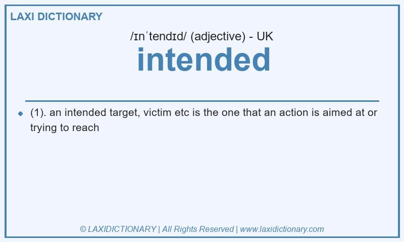 Definition intended in British English