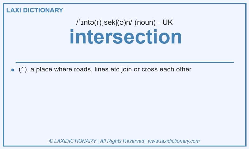 Definition intersection in British English