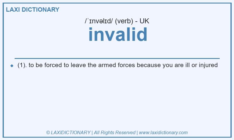 Definition invalid in British English