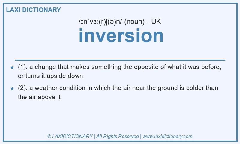 Definition inversion in British English