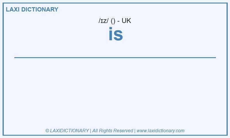 Definition is in British English
