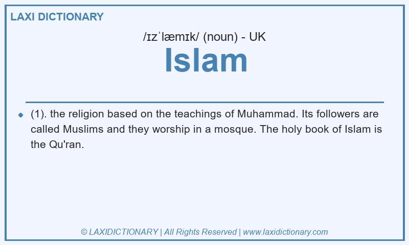 Definition Islam in British English