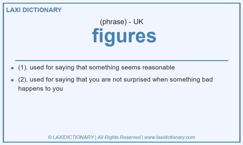 Definition figures in British English