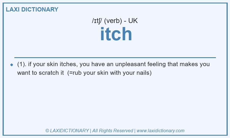 Definition itch in British English