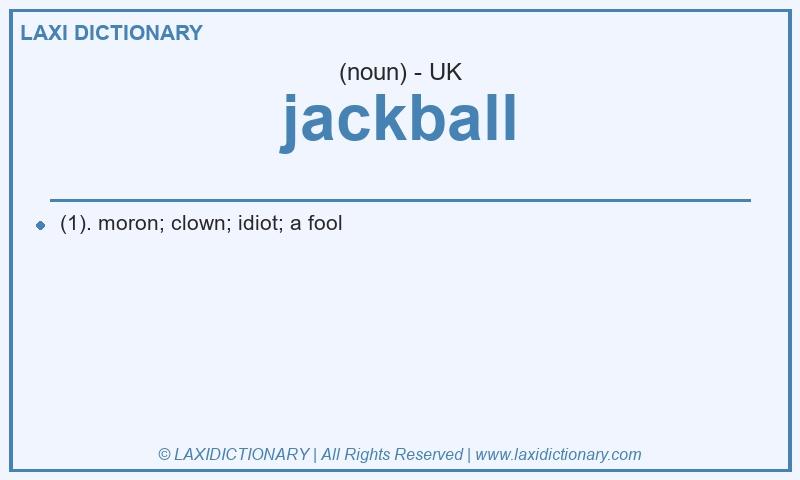 Definition jackball in British English