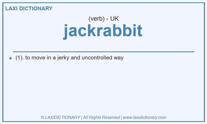 Definition jackrabbit in British English