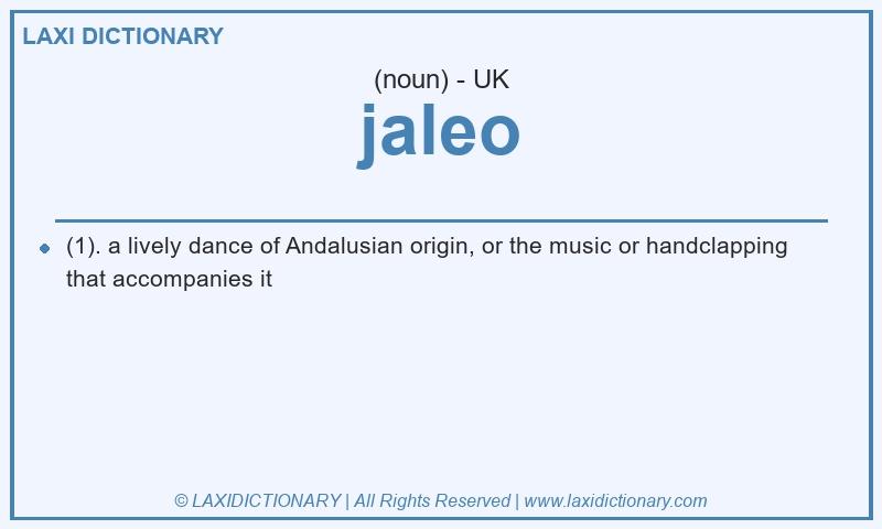 Definition jaleo in British English