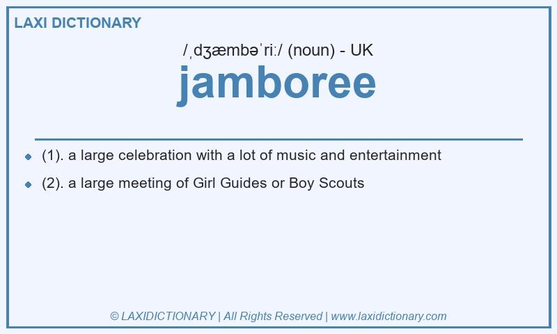 Definition jamboree in British English