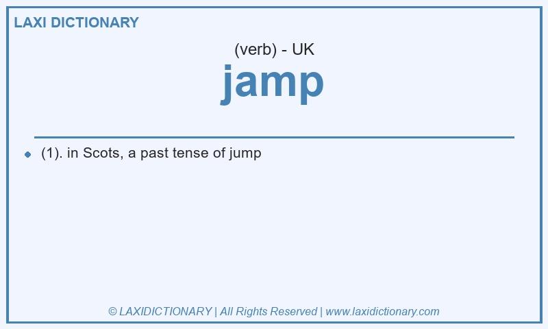 Definition jamp in British English