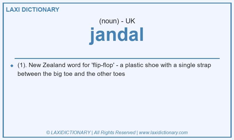 Definition jandal in British English