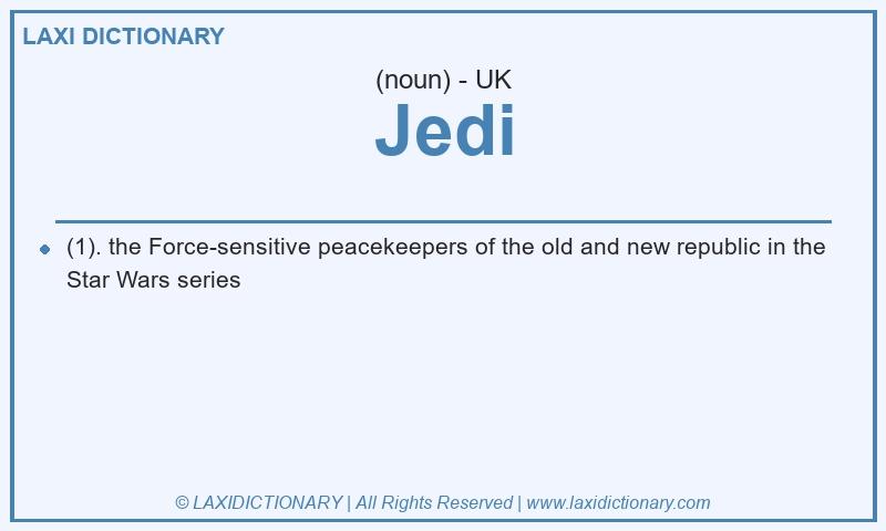 Definition Jedi in British English