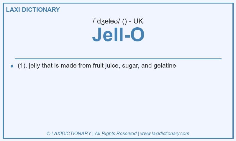 Definition Jell-O in British English