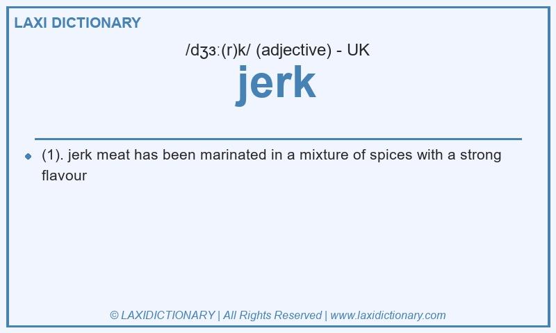 Definition jerk in British English