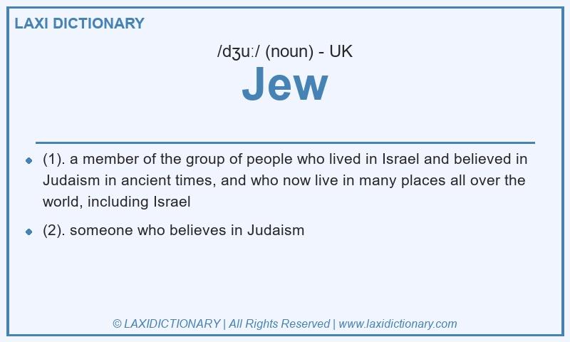 Definition Jew in British English