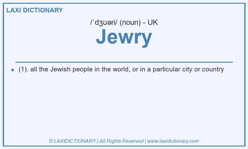 Definition Jewry in British English