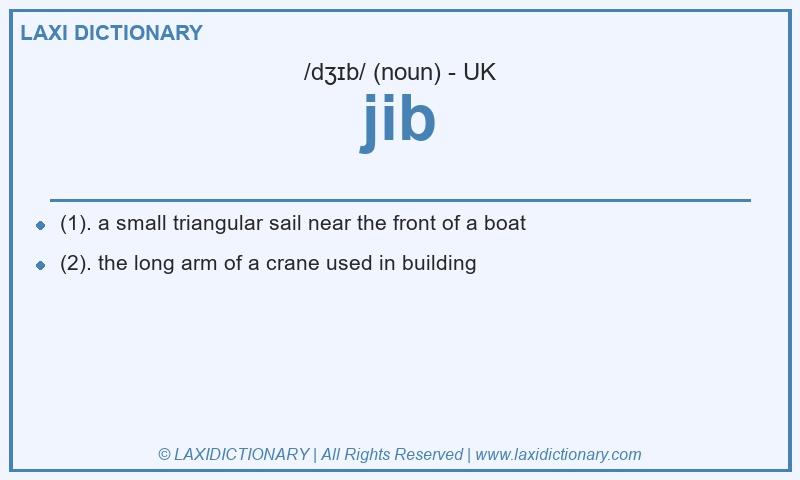 Definition jib in British English