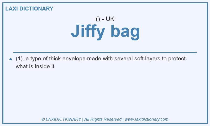 Definition Jiffy bag in British English