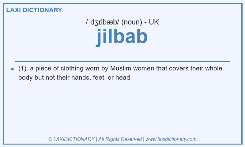 Definition jilbab in British English