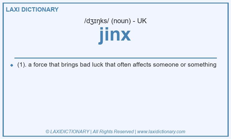 Definition jinx in British English
