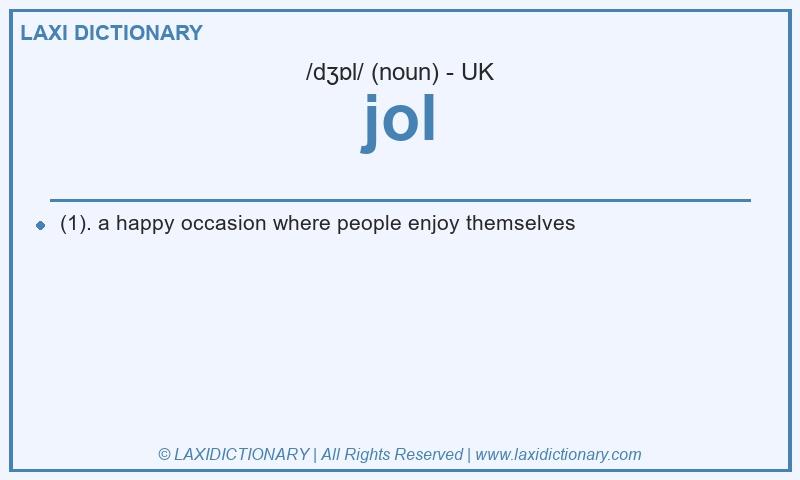 Definition jol in British English