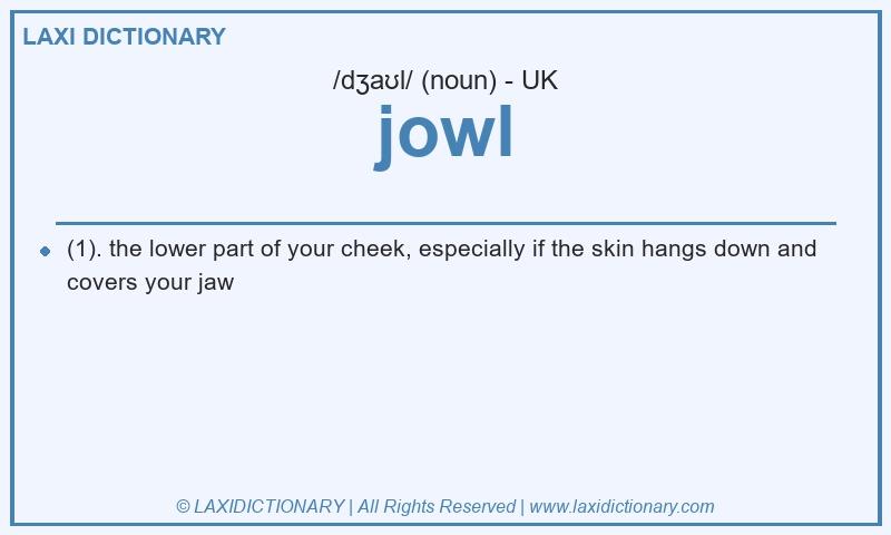 Definition jowl in British English