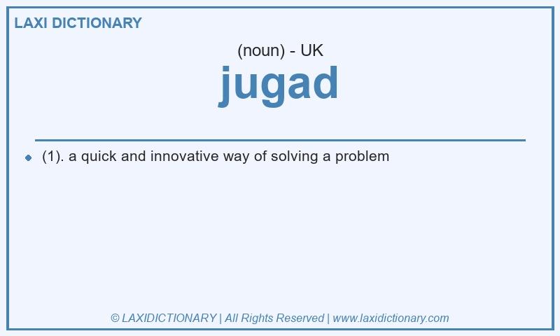 Definition jugad in British English