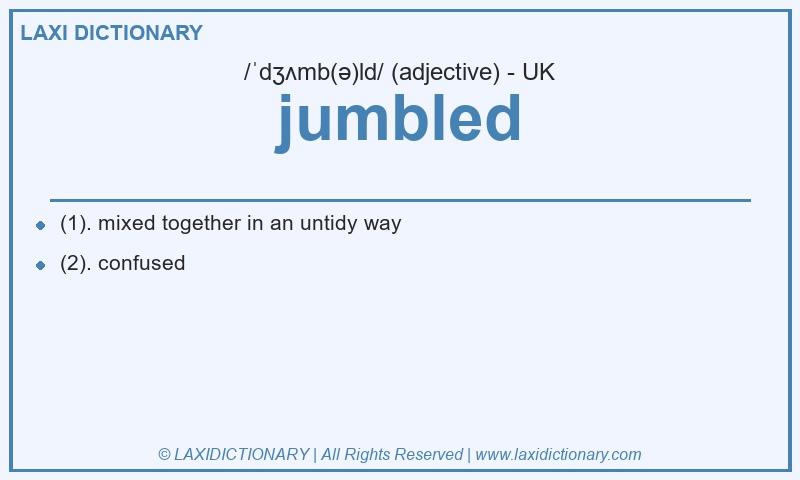 Definition jumbled in British English