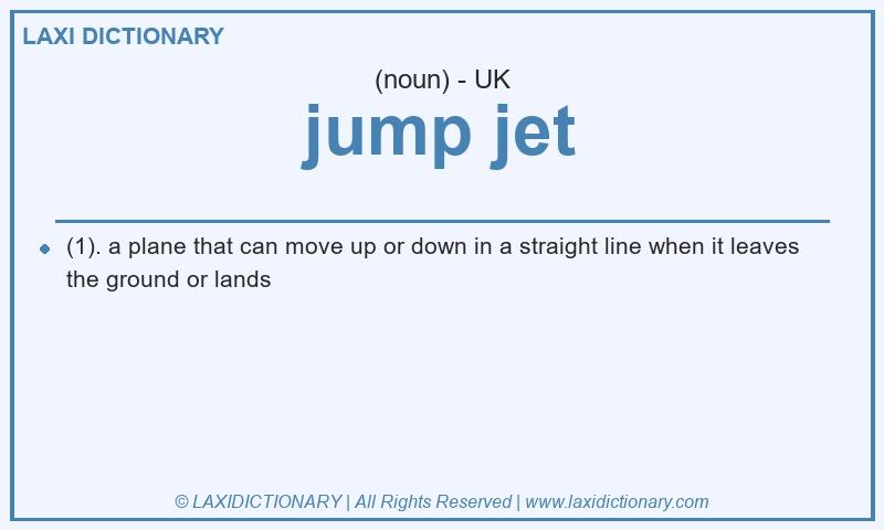Definition jump jet in British English