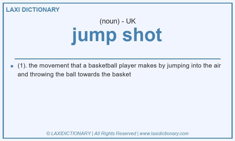 Definition jump shot in British English