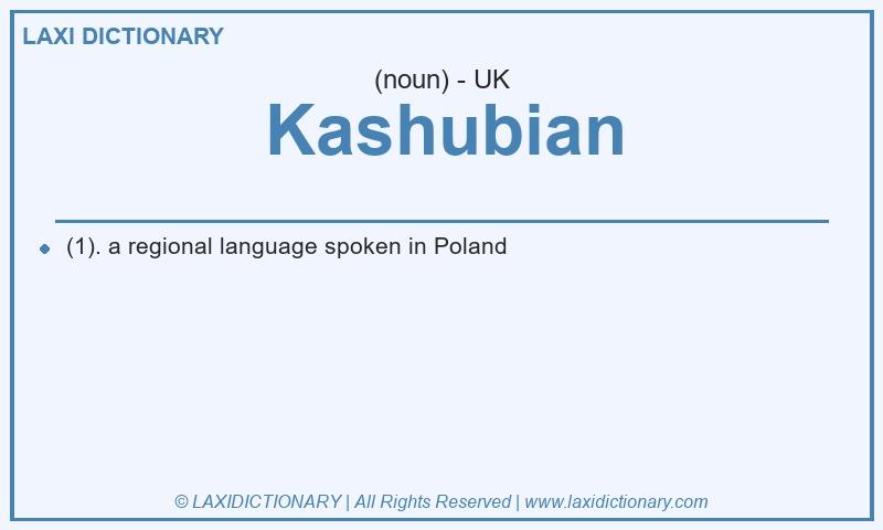 Definition Kashubian in British English
