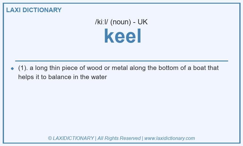 Definition keel in British English