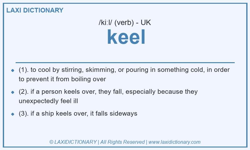 Definition keel in British English