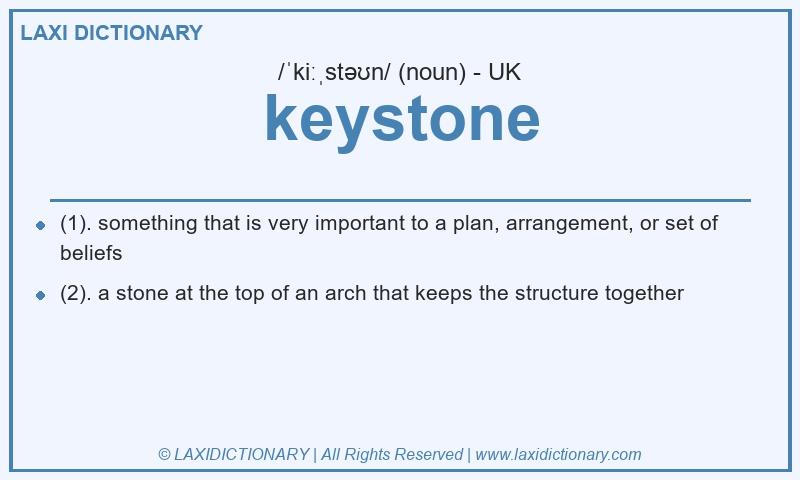 Definition keystone in British English