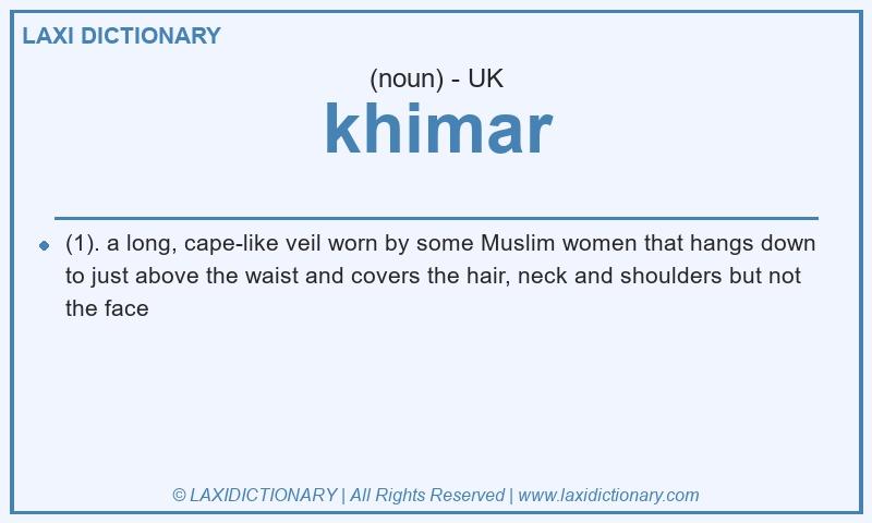 Definition khimar in British English